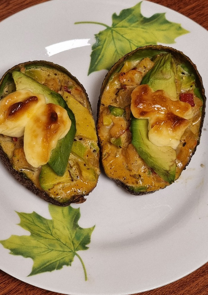 Una foto de Aguacates gratinados