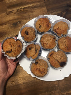 Csokis banános muffin 🍌 recept fotója