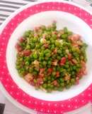 Guisantes con jamón