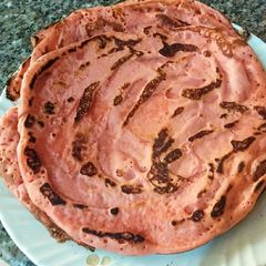 A picture of Red velvet pancakes.