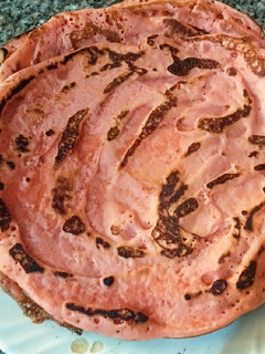 A picture of Red velvet pancakes.