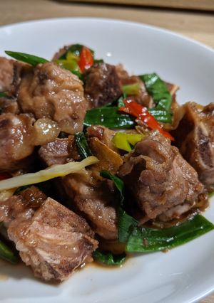 蔥燒排骨 的食譜成品照片