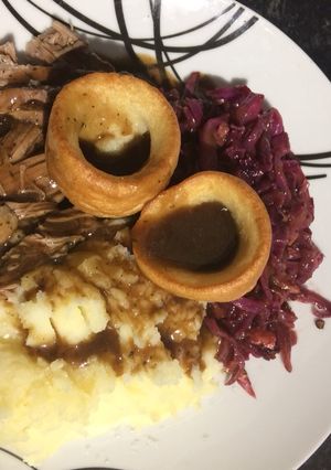 A picture of Slow cooker minted lamb leg.