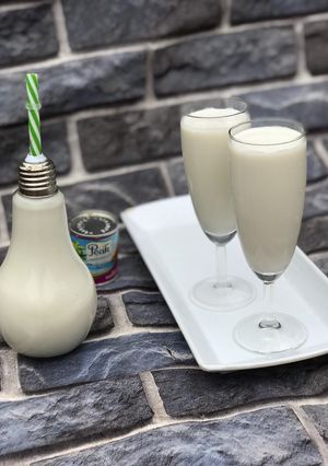 A picture of Sweet potato and coconut drink.