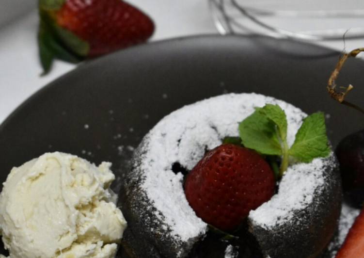 Molten Lava Cake with Durian Ice Cream