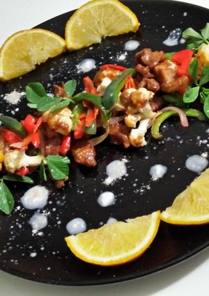 A picture of Vegetable Beef Steak.