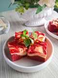 Red Velvet Marble Cheesecake