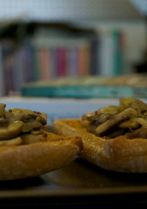 A picture of Mushroom Bruschetta.