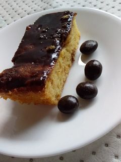 Una foto de Torta de limón al chocolate