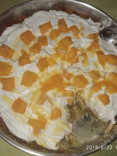 صورة لوصفة كنافة بالمانجا 😋
