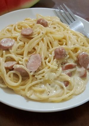 Foto resep 12. Spaghetti carbonara #PekanINSPIRASI #BikinRamadanBerkesan