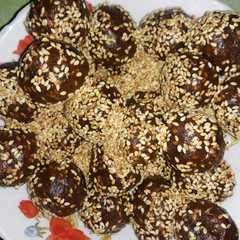 تمر بالسمسم 😋😋😋 والهيل 😋-レシピのメイン写真