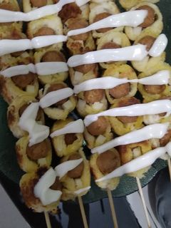 Foto resep Sate sosis roti gulung