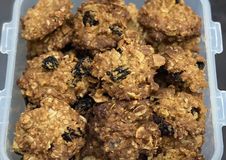 Resep 28. Oatmeal cookies with raisin and almond, Lezat