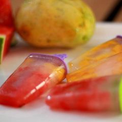 A picture of Healthy & guilt free – mango watermelon popsicles.