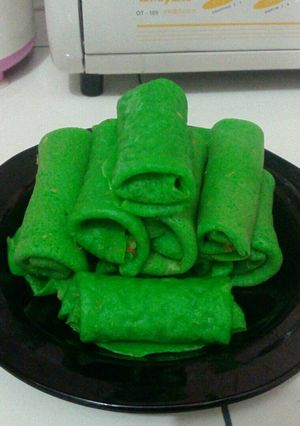Foto resep Dadar gulung hijau 😁😍😘