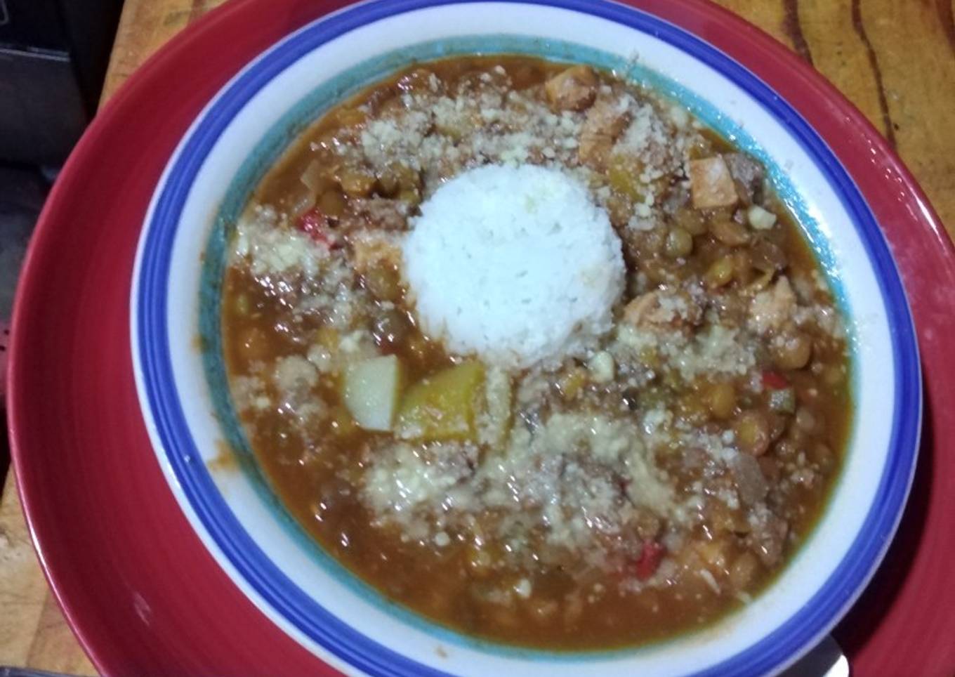 Guiso de lentejones