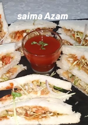 A picture of 🥪Chicken fajita sandwich چکن فجیتا سینڈوچ🥪.