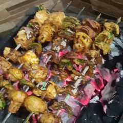 A picture of Mushroom paneer Tikka.