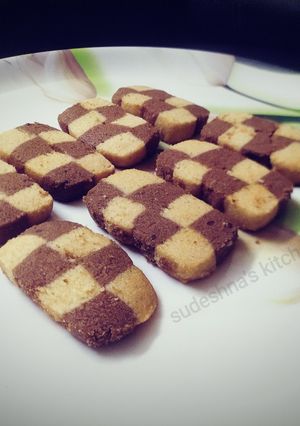 A picture of Chess-board Cookies.
