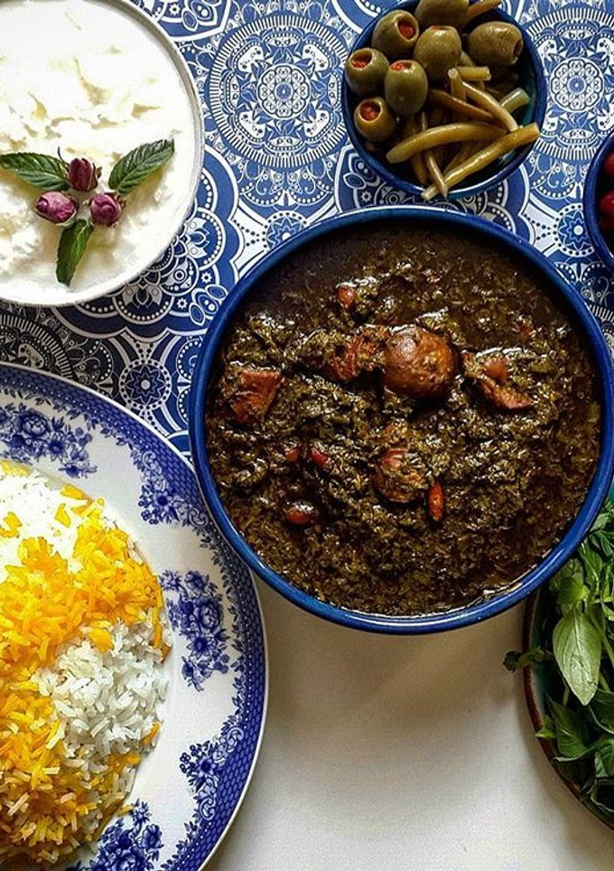 عکسی از دستور قرمه سبزی (شمالی)