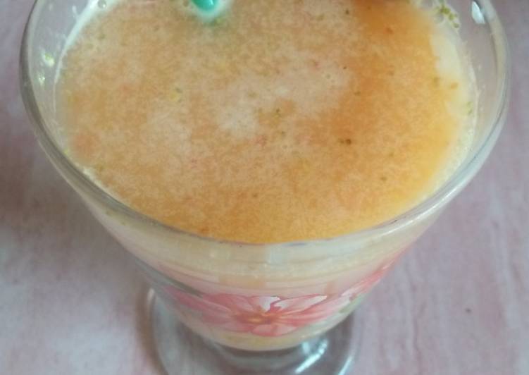 Resep Strawbery mango juice, Enak