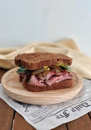 Una foto de Sándwich de roast beef
