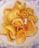 Da heo chiên giòn sốt mắm tỏi