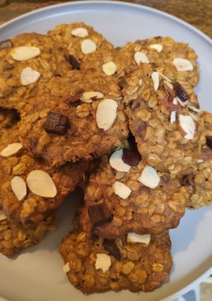 Foto resep Chewy Banana Oatmeal Cookies