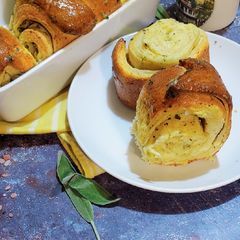 A picture of Sage & Parmesan Butter Brioche.