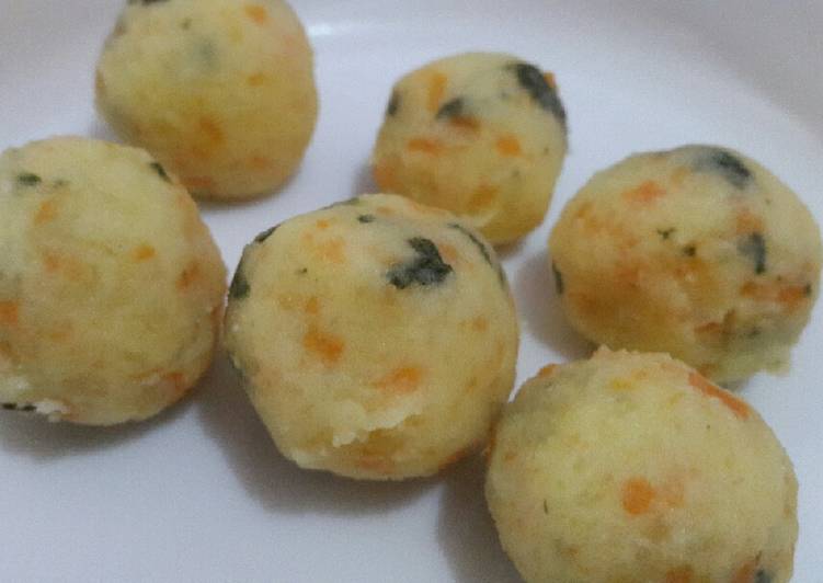 Cara Membuat Mpasi 7m (Kentang, Wortel, Pokcoy, Keju, UB) yang Renyah