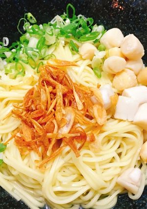 干貝油蔥酥乾拌麵 的食譜成品照片