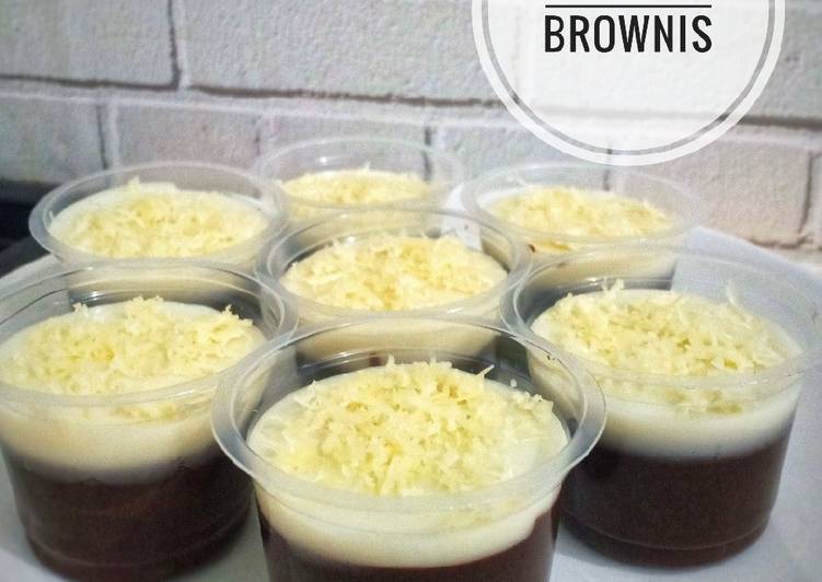 makanan Puding Brownis Jadi, Lezat