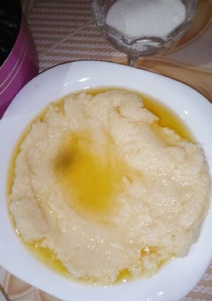 صورة لوصفة عصيدة بزيت الزيتون