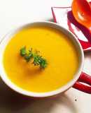 Cháo cá hồi bí đỏ