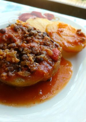 Una foto de Relleno vegetariano simple