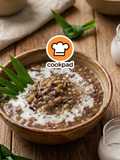 Bubur Kacang Hijau Ketan Hitam dengan Santan Matang