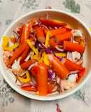 蟹肉棒伴涼拌蝦