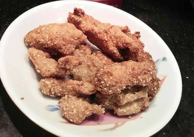 Easiest Way to Make Speedy Seasame chicken strips #iftarwithhuma #CookpadRamadan