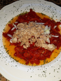 Una foto de Ensalada de pimientos asados