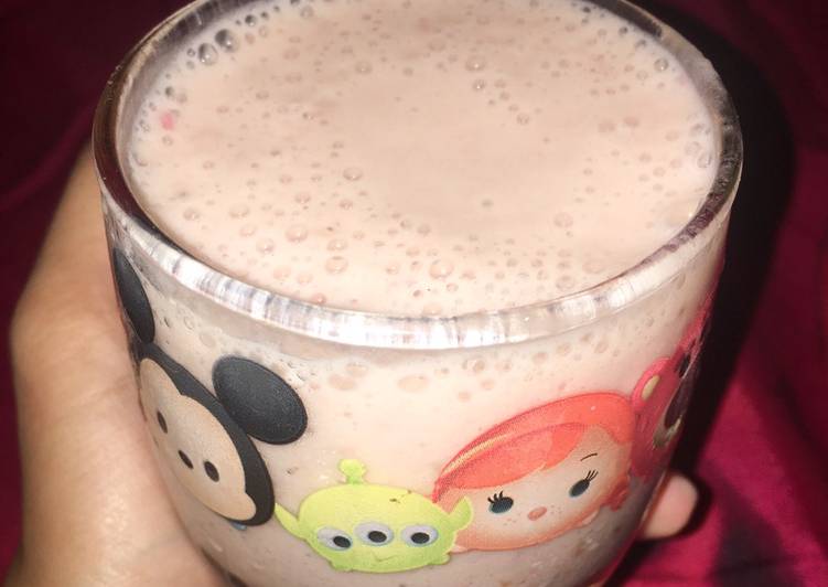 Resep Smoothies banana strawberry, Enak Banget