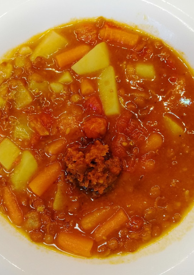 Una foto de Lentejas con chorizo