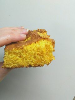 Una foto de Torta de naranja, polenta y calabaza sin TACC
