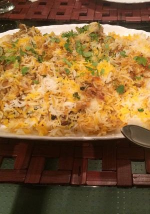 A picture of Motton biryani.