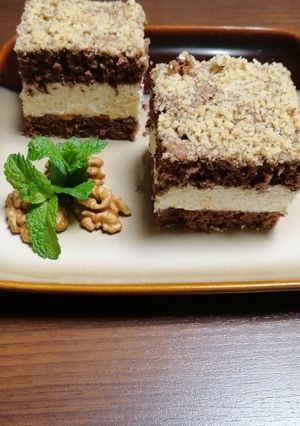 Diós piskóta Grízes - lekváros krémmel recept fotója