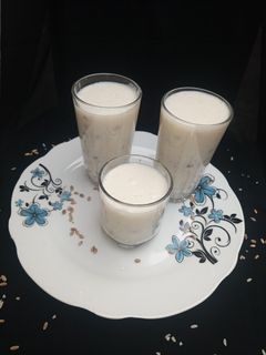 Kunun shinkafa da alkama ainihin hoton girkin