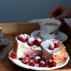 Raspberry Cream Cheese Stuffed French Toast A picture of Raspberry Cream Cheese Stuffed French Toast.