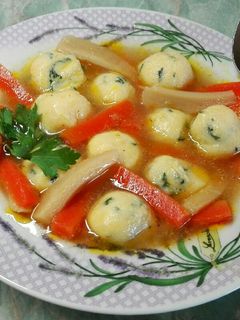 Kukuricadarás, krémsajtos gombócok 🍲 recept fotója