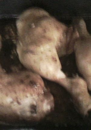 Una foto de Pollito con aderezo especial