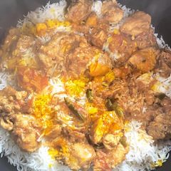 A picture of Chicken Biryani.